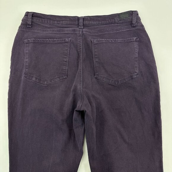Lee Classic Fit Straight Leg Women's size 14P Dark Wash Purple Denim Jeans - Picture 5 of 5